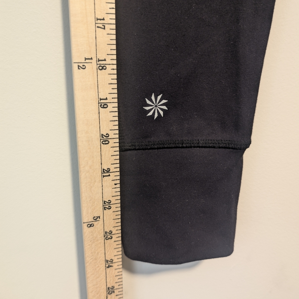 Athleta Women's Leggings Relay Tight Reflective Black Size Small New Without Tag